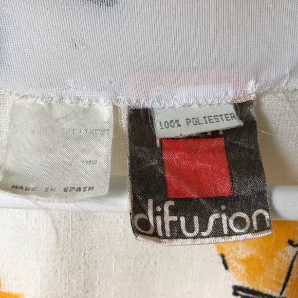 Vintage floral print midi dress with faux wrap top - Picture 15 of 16